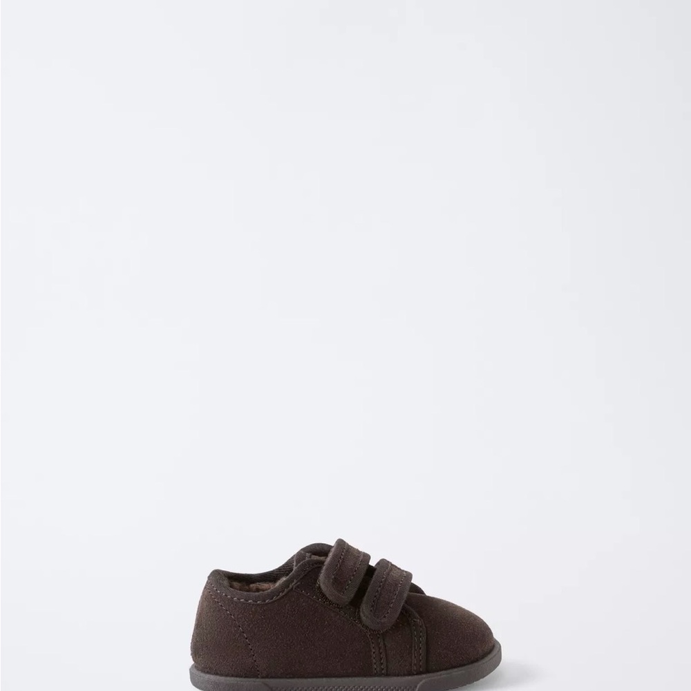 Zara Dark Brown Baby Velcro Canvas Walker